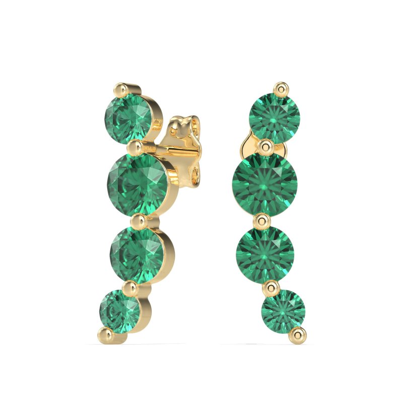 Graduated Ear Crawler Earrings