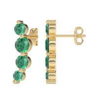 Graduated Ear Crawler Earrings