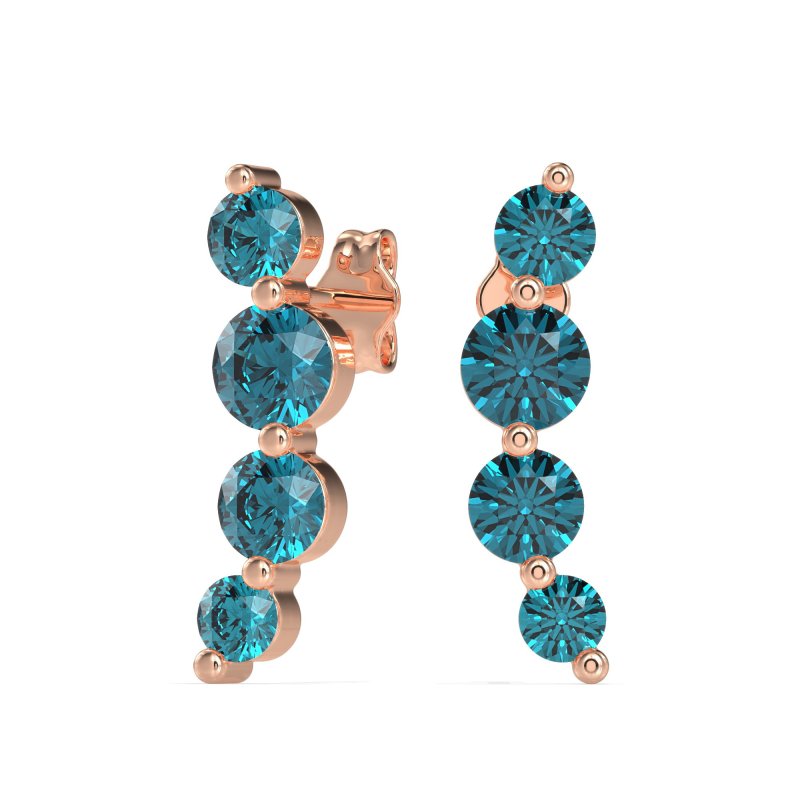 Graduated Ear Crawler Earrings