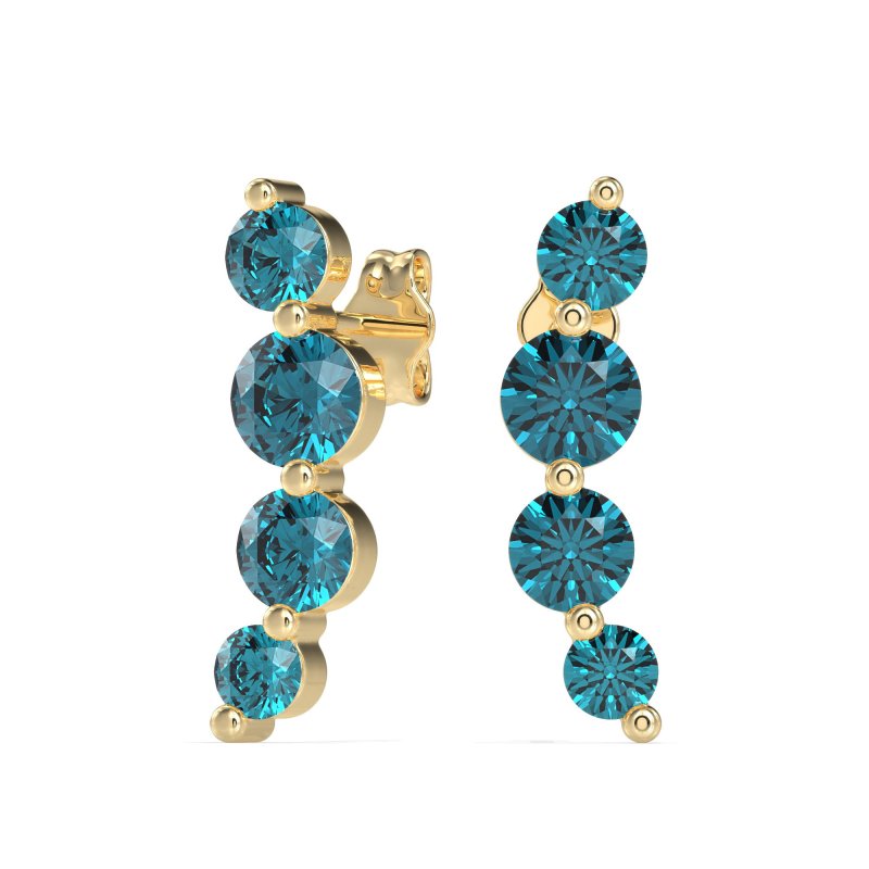 Graduated Ear Crawler Earrings
