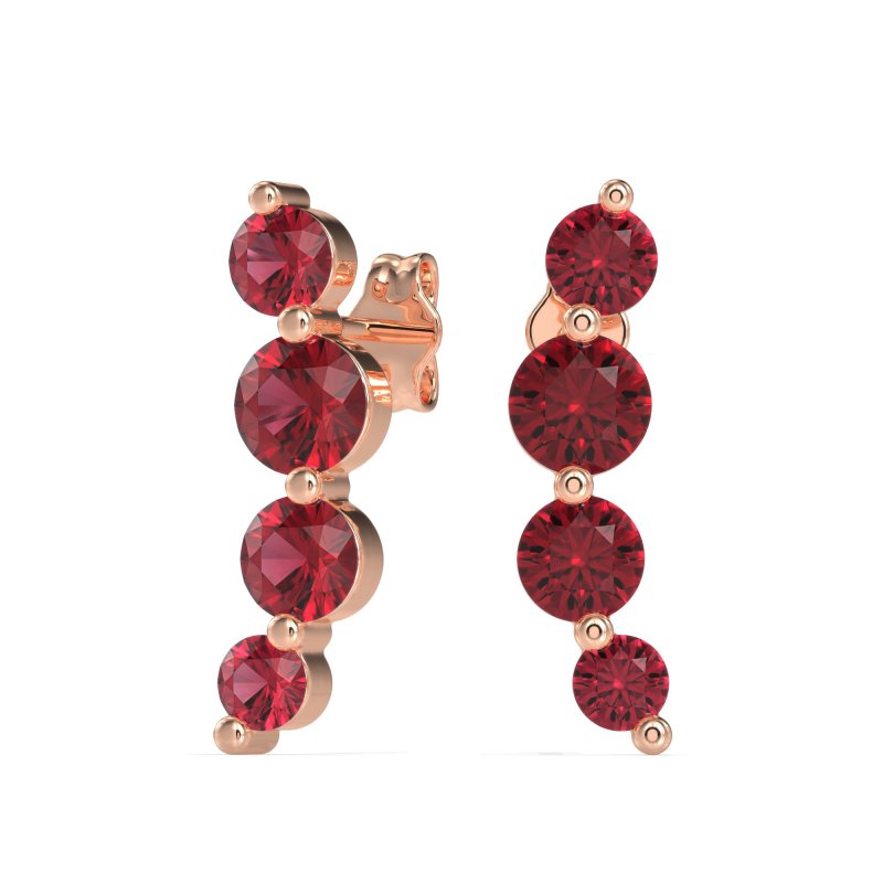 Graduated Ear Crawler Earrings