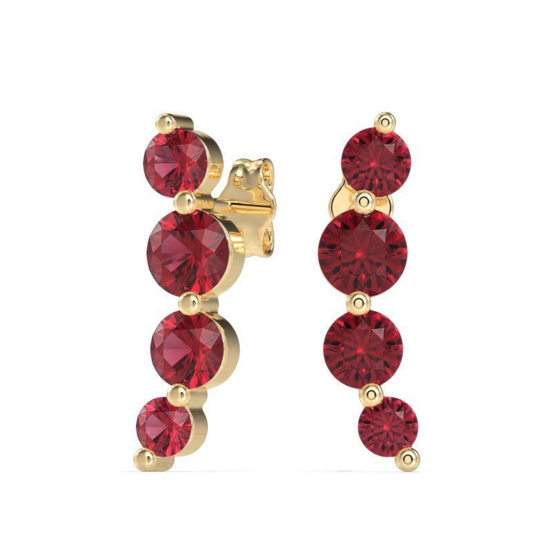 Graduated Ear Crawler Earrings