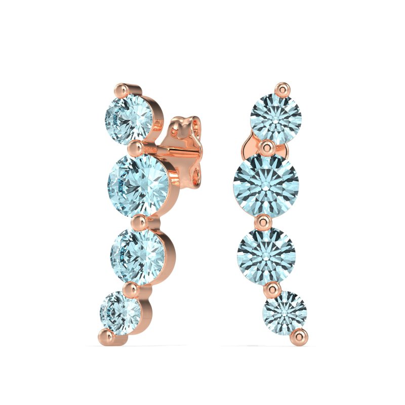 Graduated Ear Crawler Earrings