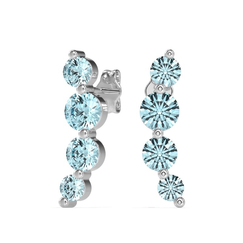 Graduated Ear Crawler Earrings