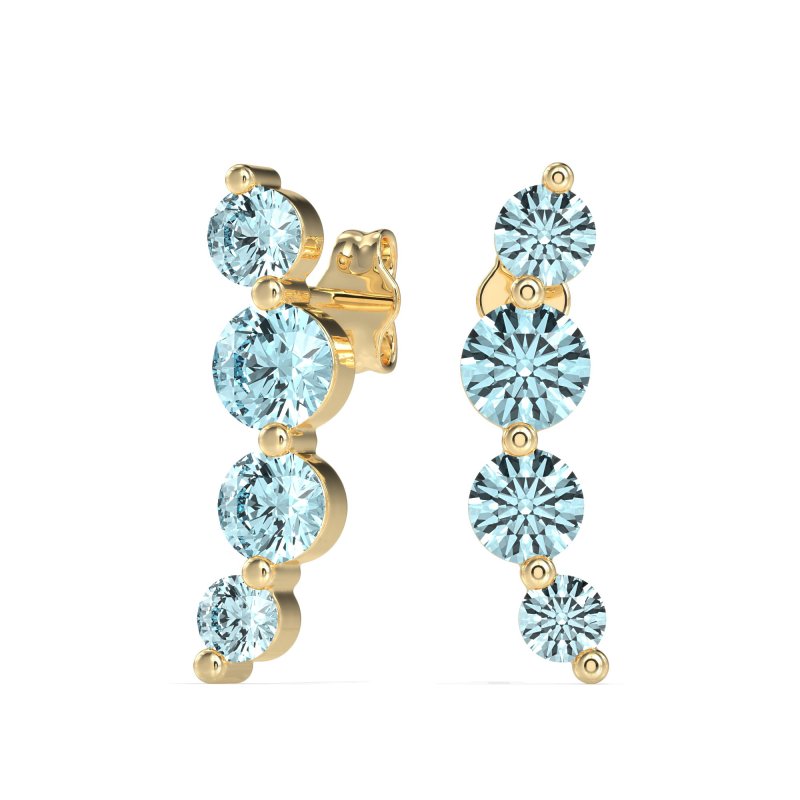 Graduated Ear Crawler Earrings