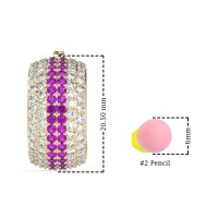 Pave Huggie Hoop Earrings