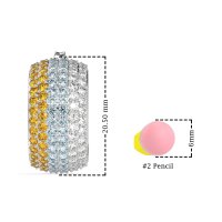 Pave Huggie Hoop Earrings