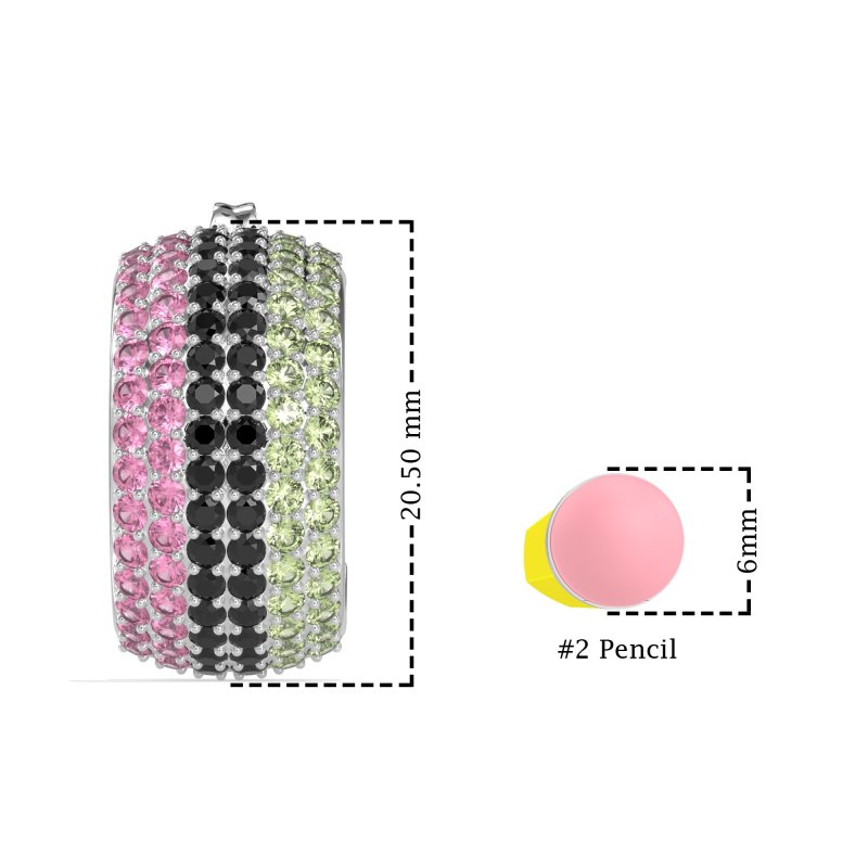 Pave Huggie Hoop Earrings