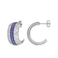 Pave Huggie Hoop Earrings