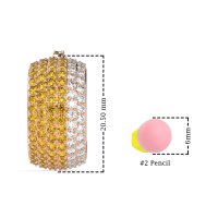 Pave Huggie Hoop Earrings