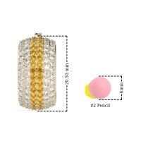 Pave Huggie Hoop Earrings