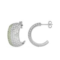 Pave Huggie Hoop Earrings