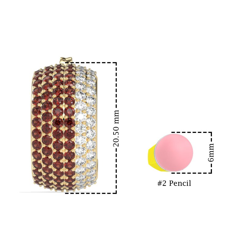 Pave Huggie Hoop Earrings