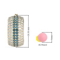 Pave Huggie Hoop Earrings
