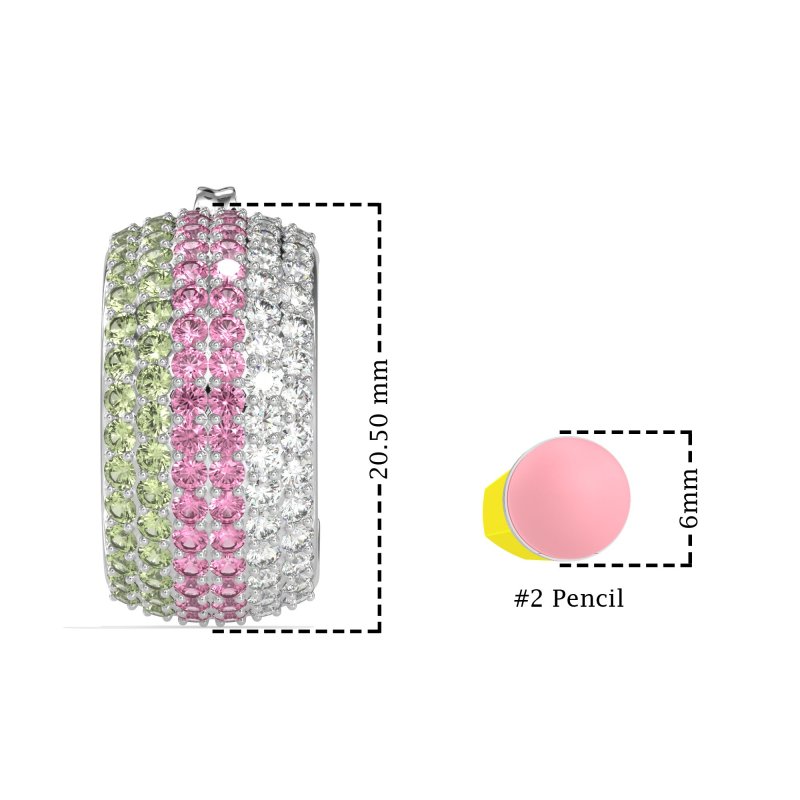 Pave Huggie Hoop Earrings