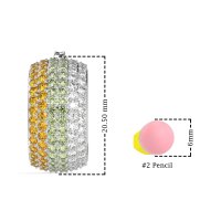 Pave Huggie Hoop Earrings