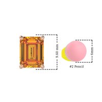 Emerald Cut Stud Earrings