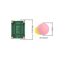 Emerald Cut Stud Earrings