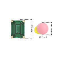 Emerald Cut Stud Earrings