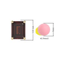 Emerald Cut Stud Earrings