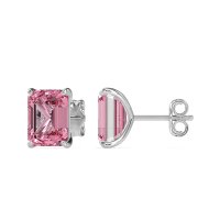 Emerald Cut Stud Earrings