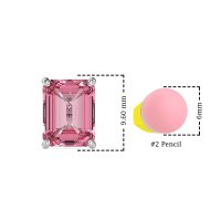 Emerald Cut Stud Earrings