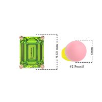 Emerald Cut Stud Earrings