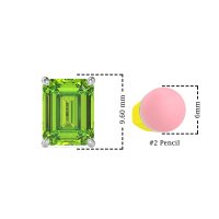 Emerald Cut Stud Earrings