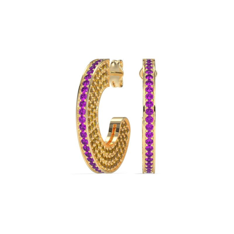 Multi-Row Open Hoop Fashion Earrings