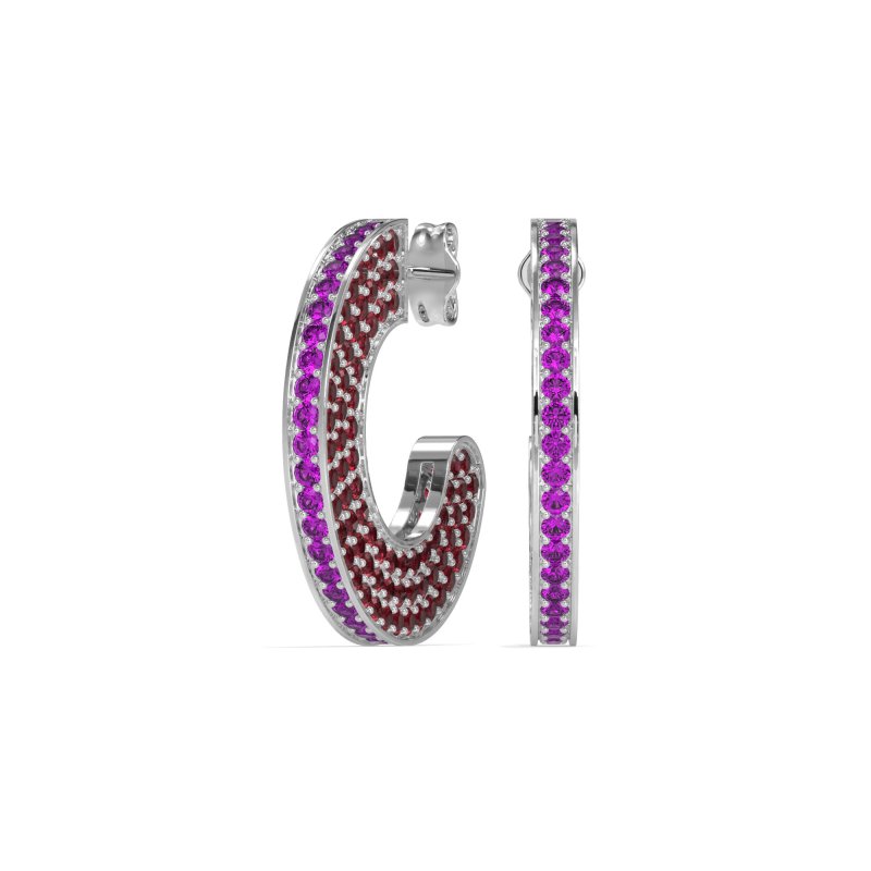 Multi-Row Open Hoop Fashion Earrings