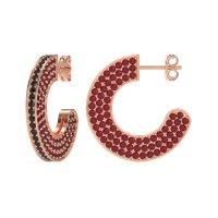 Multi-Row Open Hoop Fashion Earrings