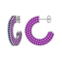 Multi-Row Open Hoop Fashion Earrings