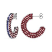 Multi-Row Open Hoop Fashion Earrings