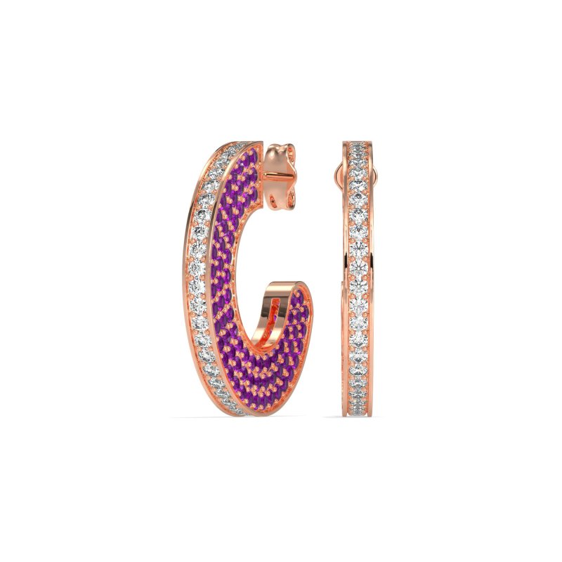 Multi-Row Open Hoop Fashion Earrings