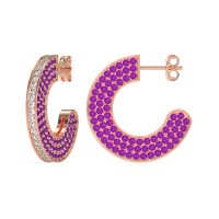 Multi-Row Open Hoop Fashion Earrings