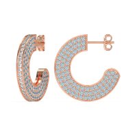 Multi-Row Open Hoop Fashion Earrings