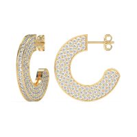 Multi-Row Open Hoop Fashion Earrings