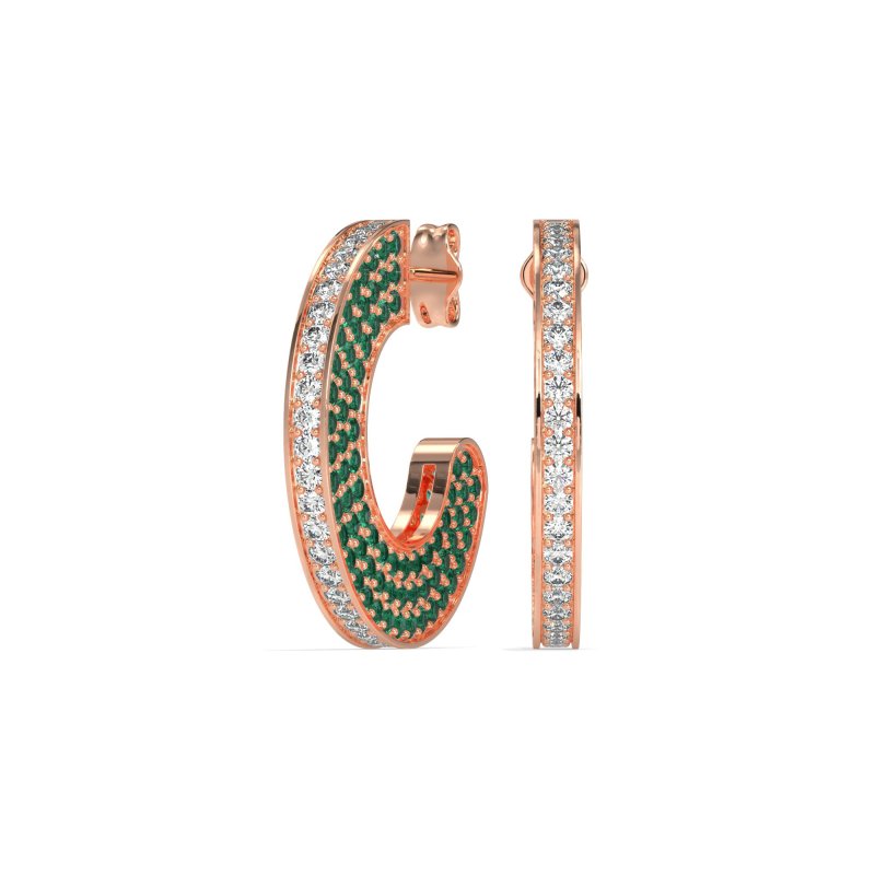 Multi-Row Open Hoop Fashion Earrings