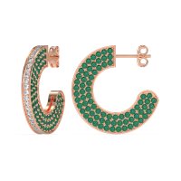 Multi-Row Open Hoop Fashion Earrings