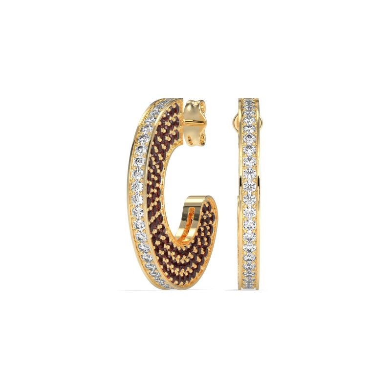 Multi-Row Open Hoop Fashion Earrings