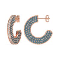 Multi-Row Open Hoop Fashion Earrings
