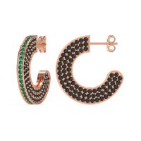 Multi-Row Open Hoop Fashion Earrings