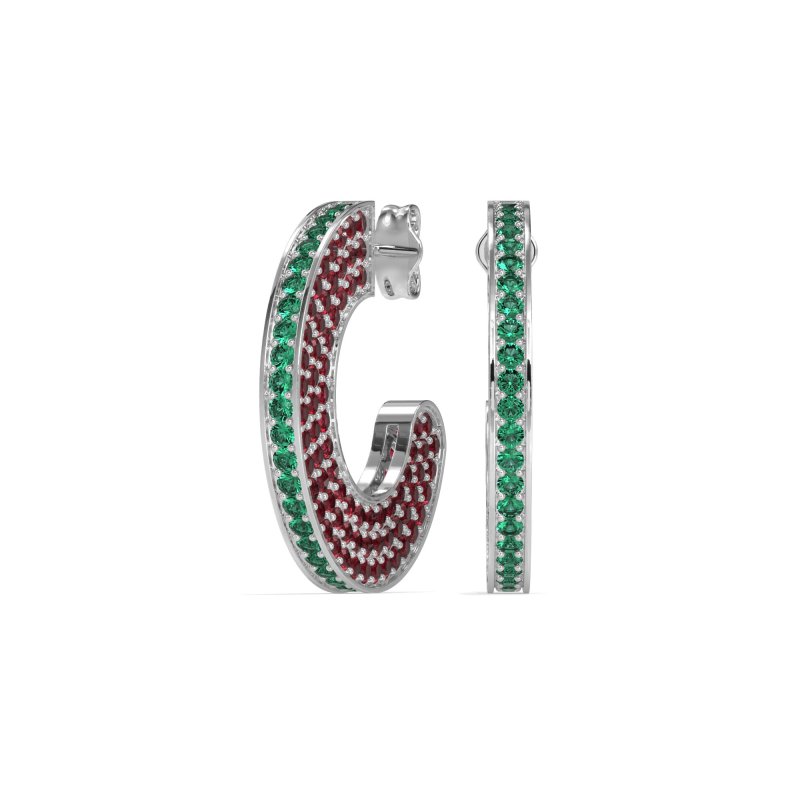 Multi-Row Open Hoop Fashion Earrings