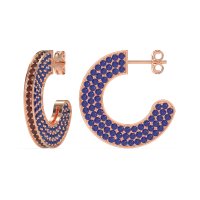 Multi-Row Open Hoop Fashion Earrings