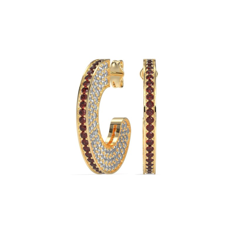 Multi-Row Open Hoop Fashion Earrings