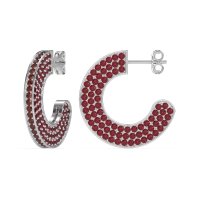 Multi-Row Open Hoop Fashion Earrings