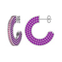 Multi-Row Open Hoop Fashion Earrings