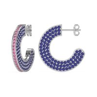 Multi-Row Open Hoop Fashion Earrings