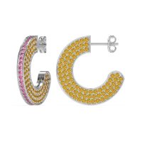 Multi-Row Open Hoop Fashion Earrings