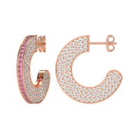 Multi-Row Open Hoop Fashion Earrings